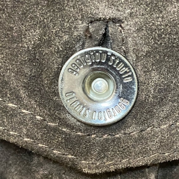 Georgiou Chocolate suede Jacket,8 - Picture 9 of 9